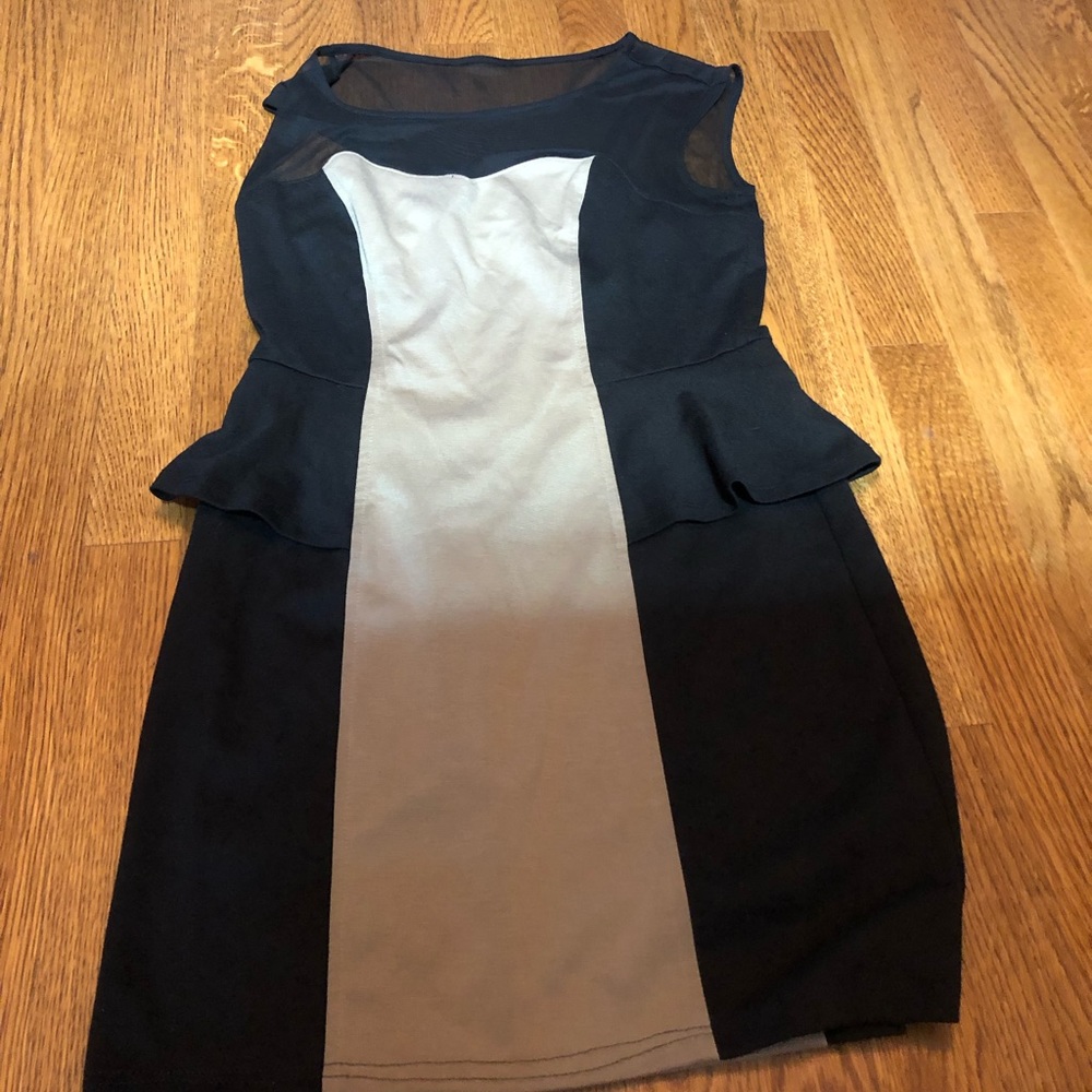 Black/tan dress